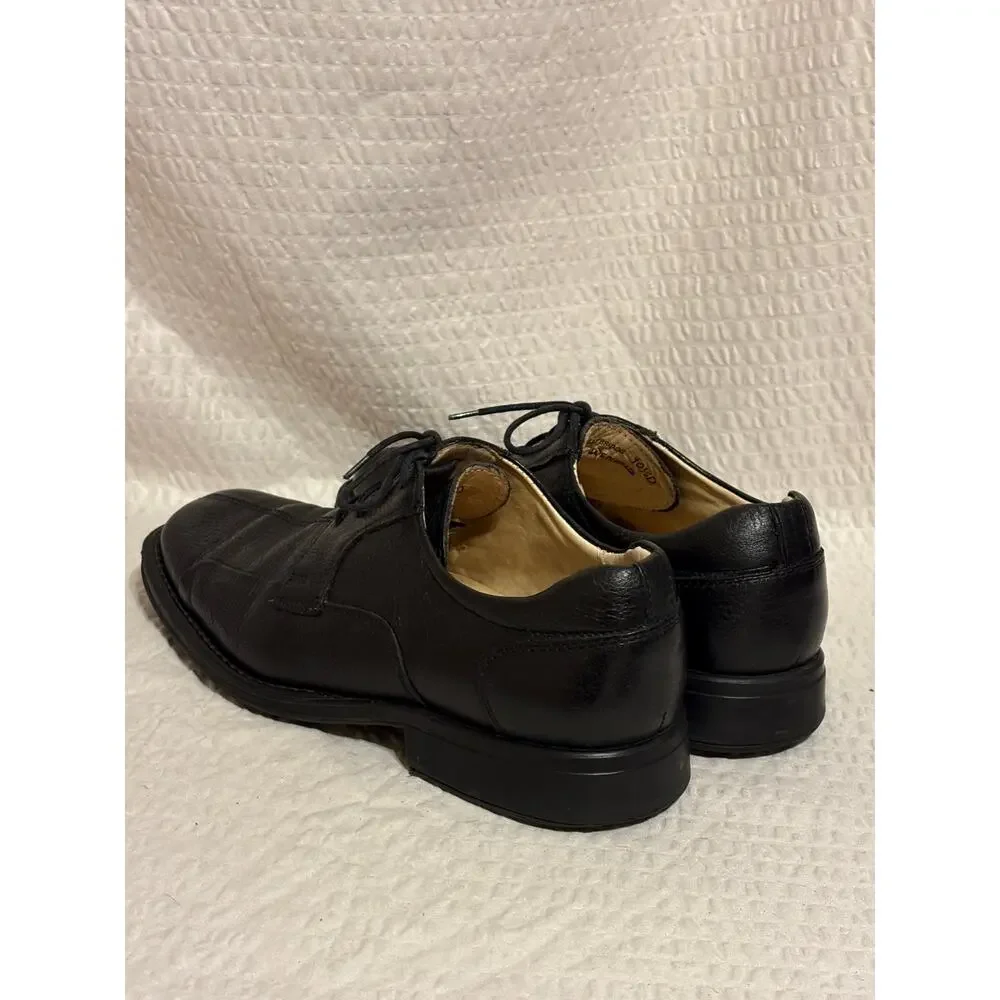 Belvedere Brazilian Made Black Leather Bicycle Toe Oxford Shoes Men’s 10.5 EUC